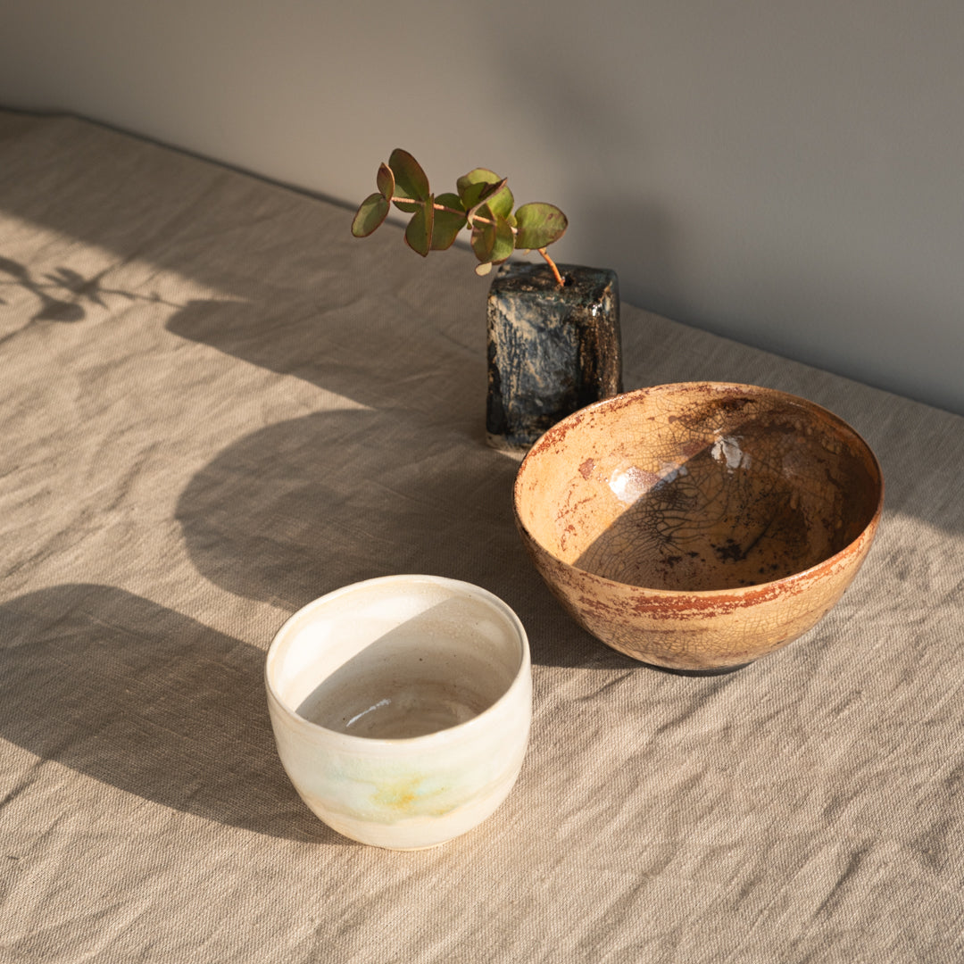 Bol à Matcha Raku Edocha Edo tea, pièce unique