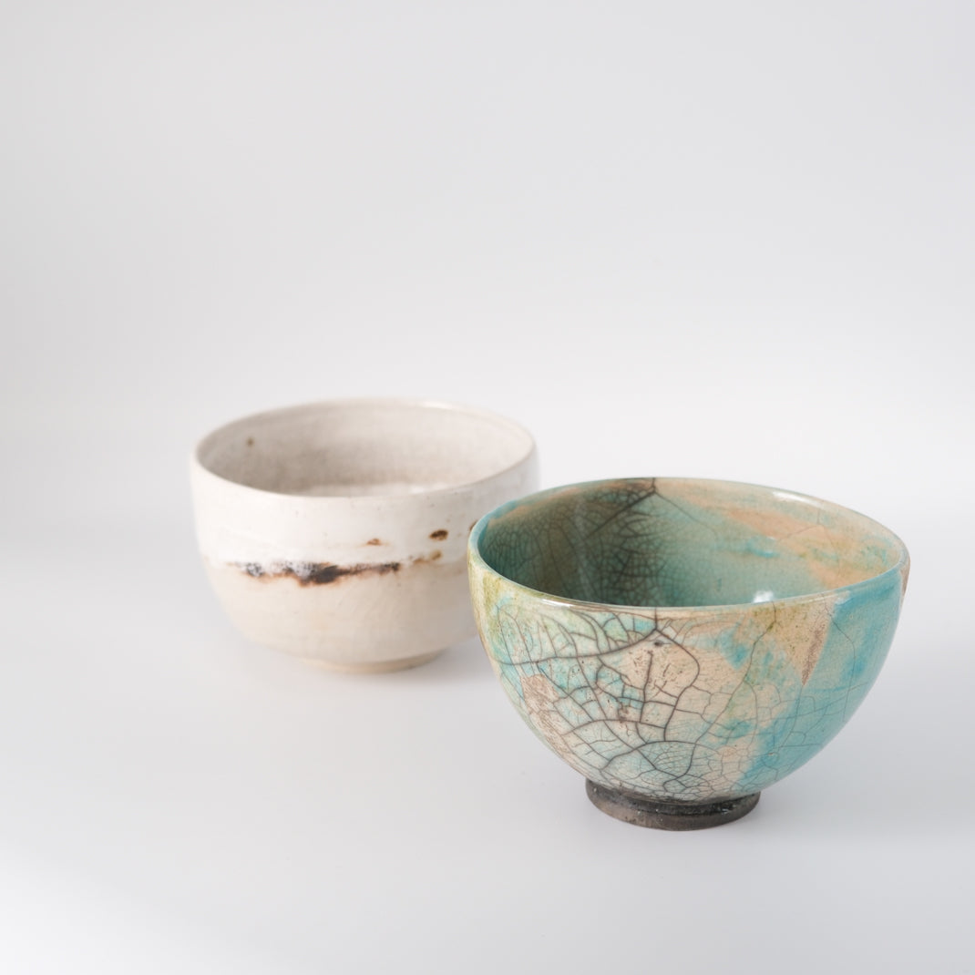 Matcha bowl Raku Sakura 桜, unique piece