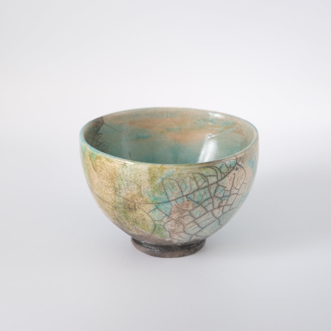 Matcha bowl Raku Sakura 桜, unique piece