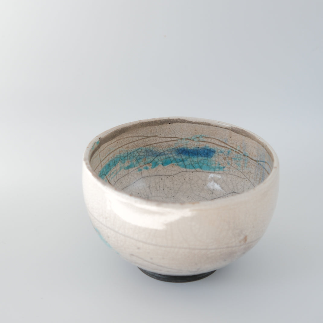 Matcha bowl Raku Sakura 桜, unique piece