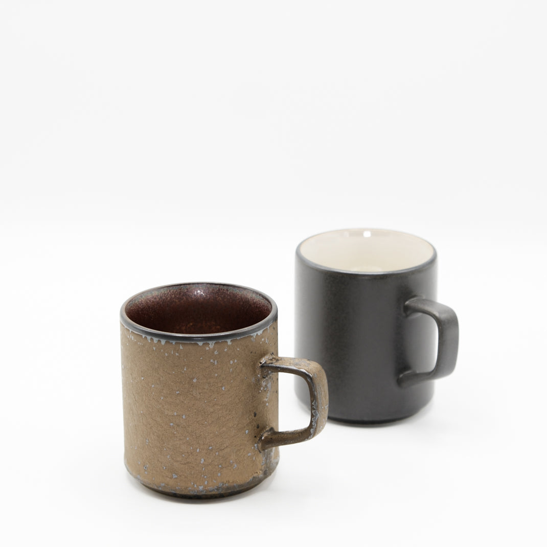Brown metallic mug