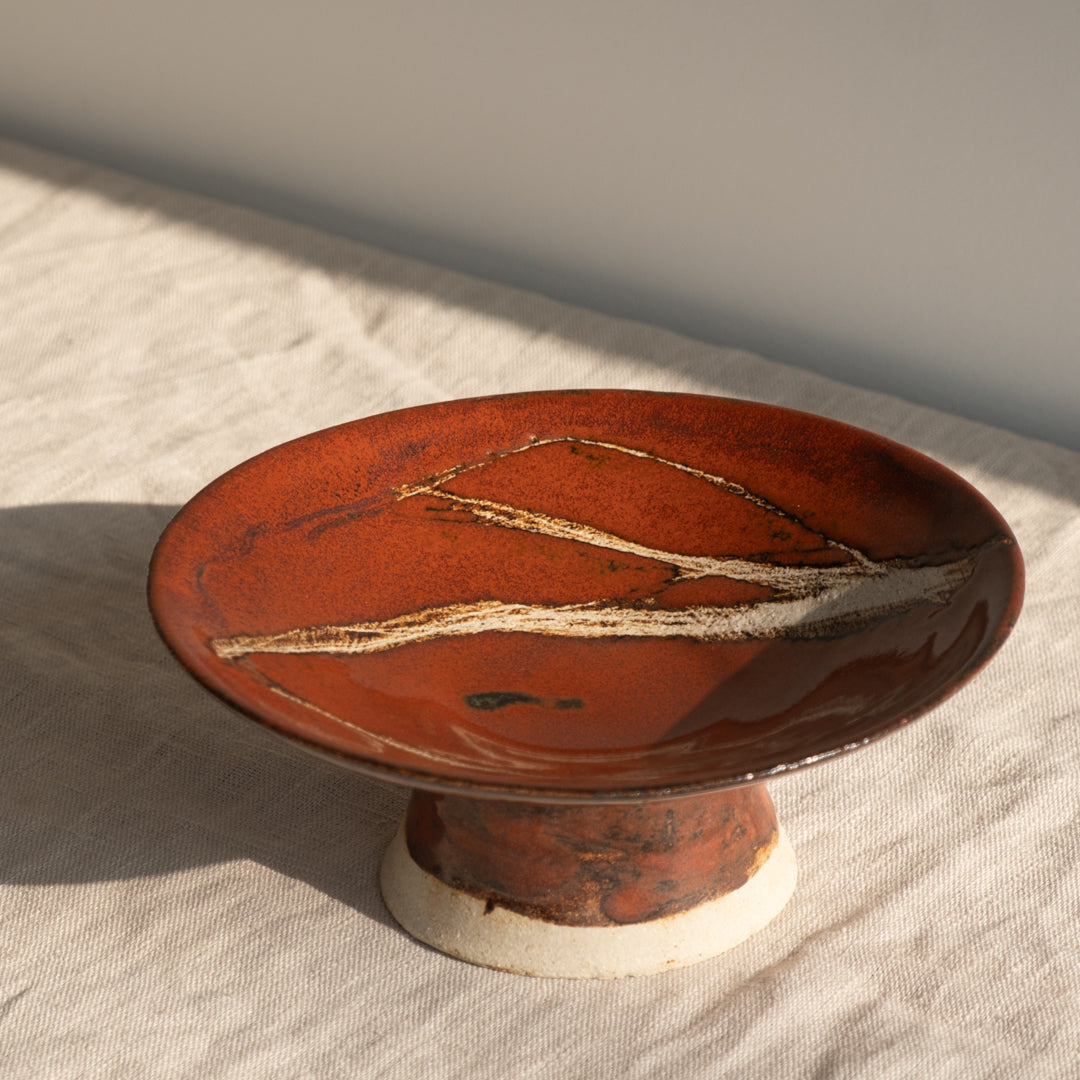 Akane standing bowl 茜 Ø 19 cm, unique piece