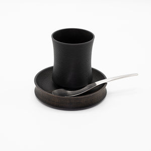 TURARI wooden cup つらり Black