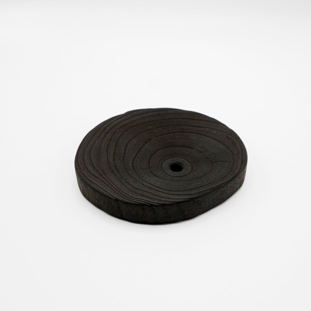 Burnt Kiri wood trivet - small