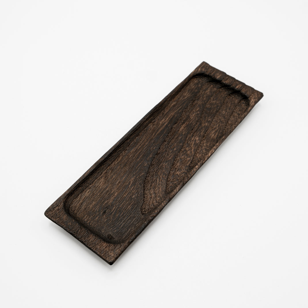 Burnt Kiri wood pen holder