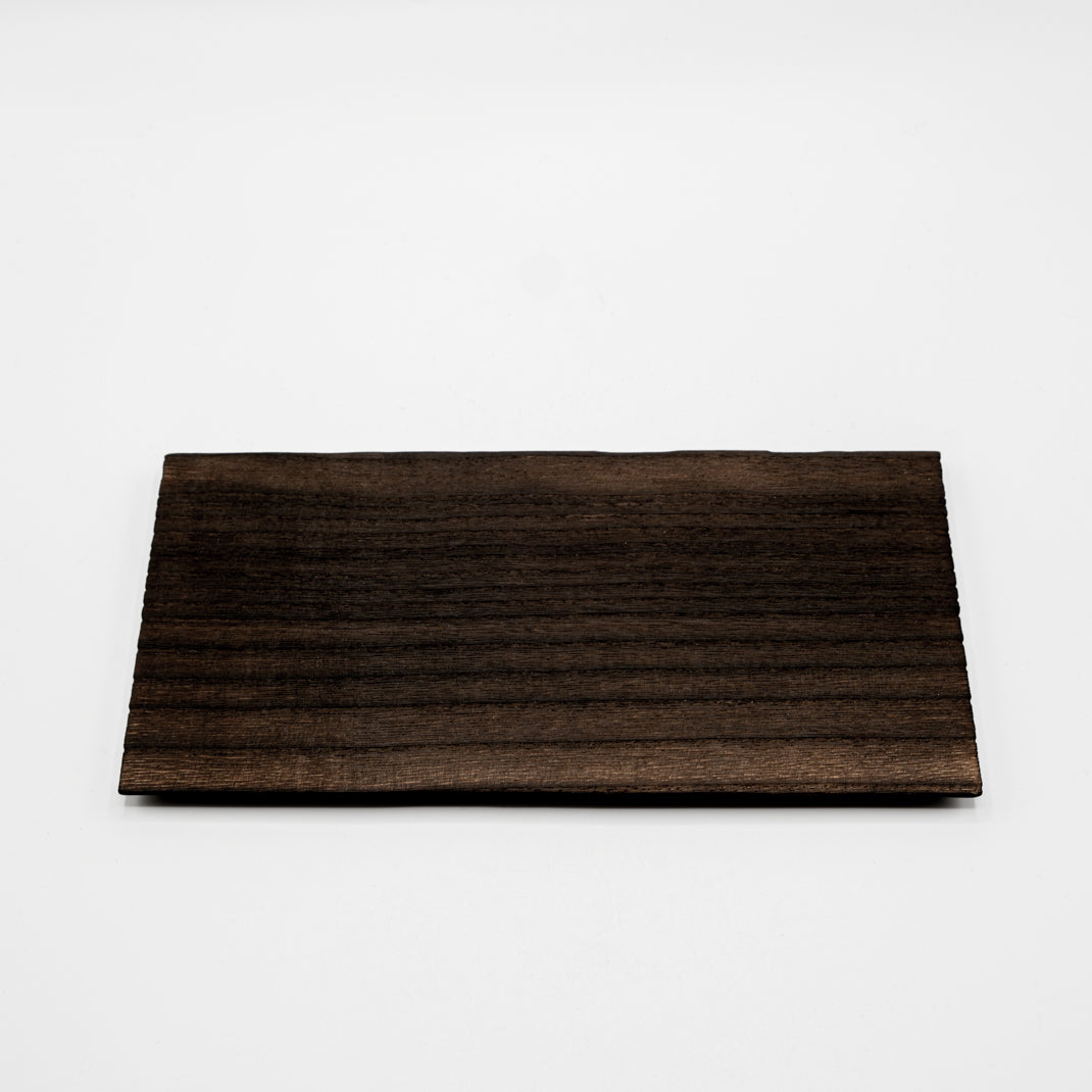 Small burnt Kiri wood tray