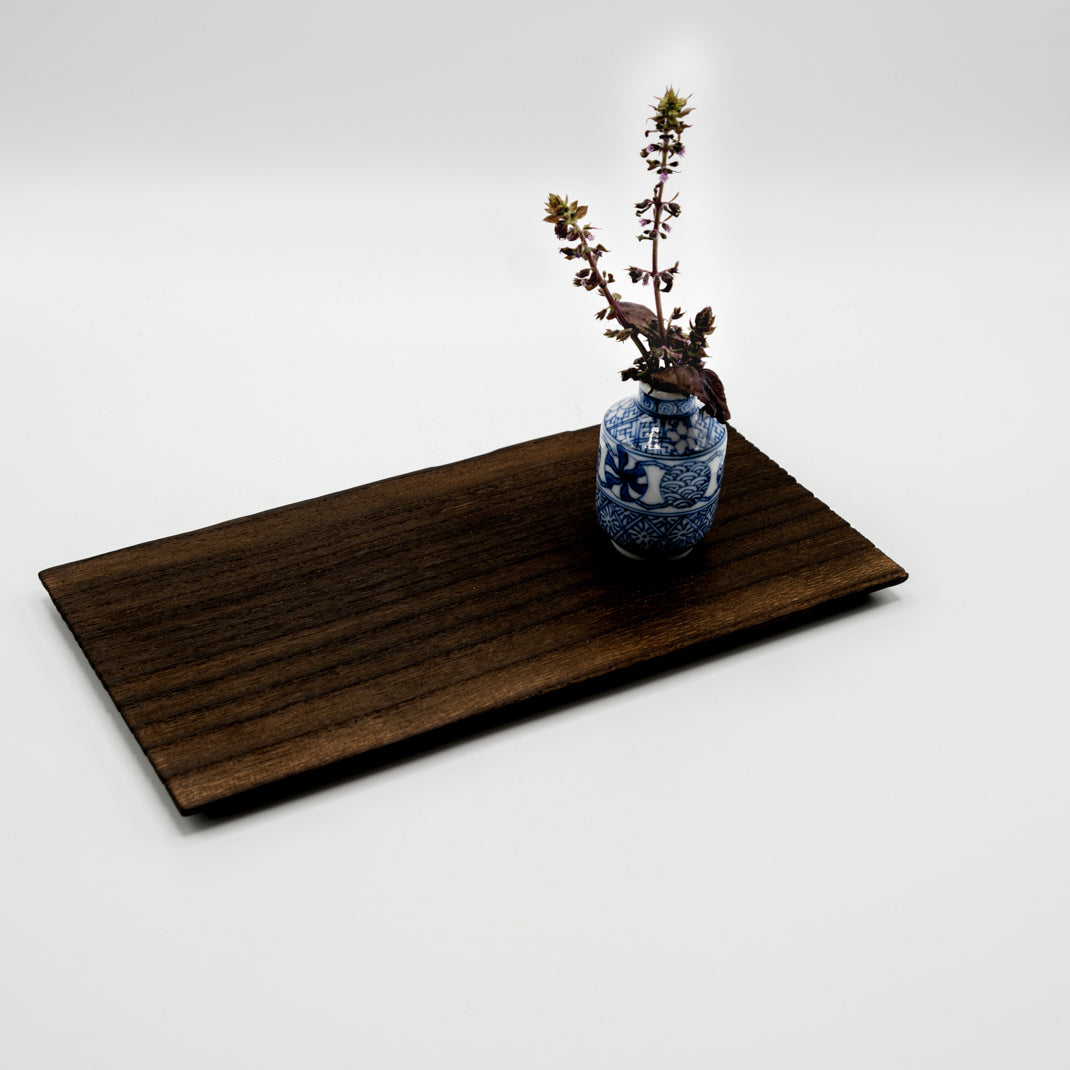 Small burnt Kiri wood tray