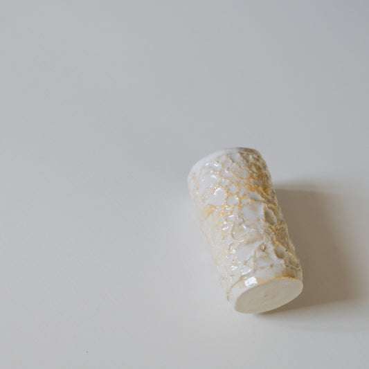 Mini vase, dentelle ancienne, pièce unique