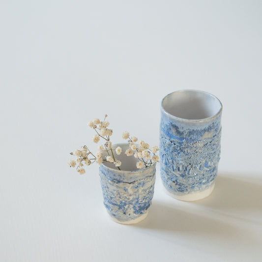 Set of 2 small Sora 空 vases, unique pieces