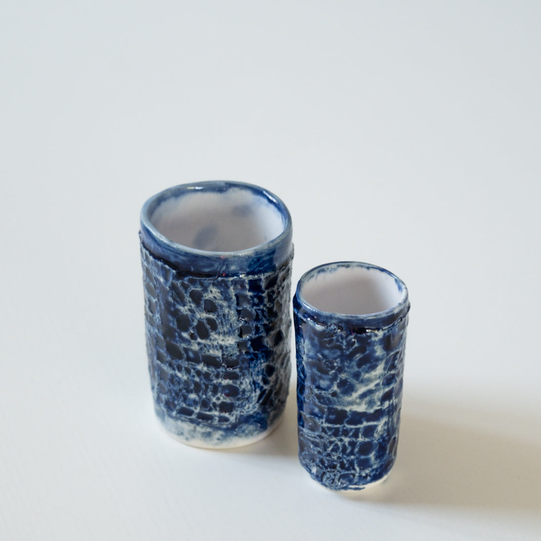 Set of 2 small Sora 空 vases, unique pieces