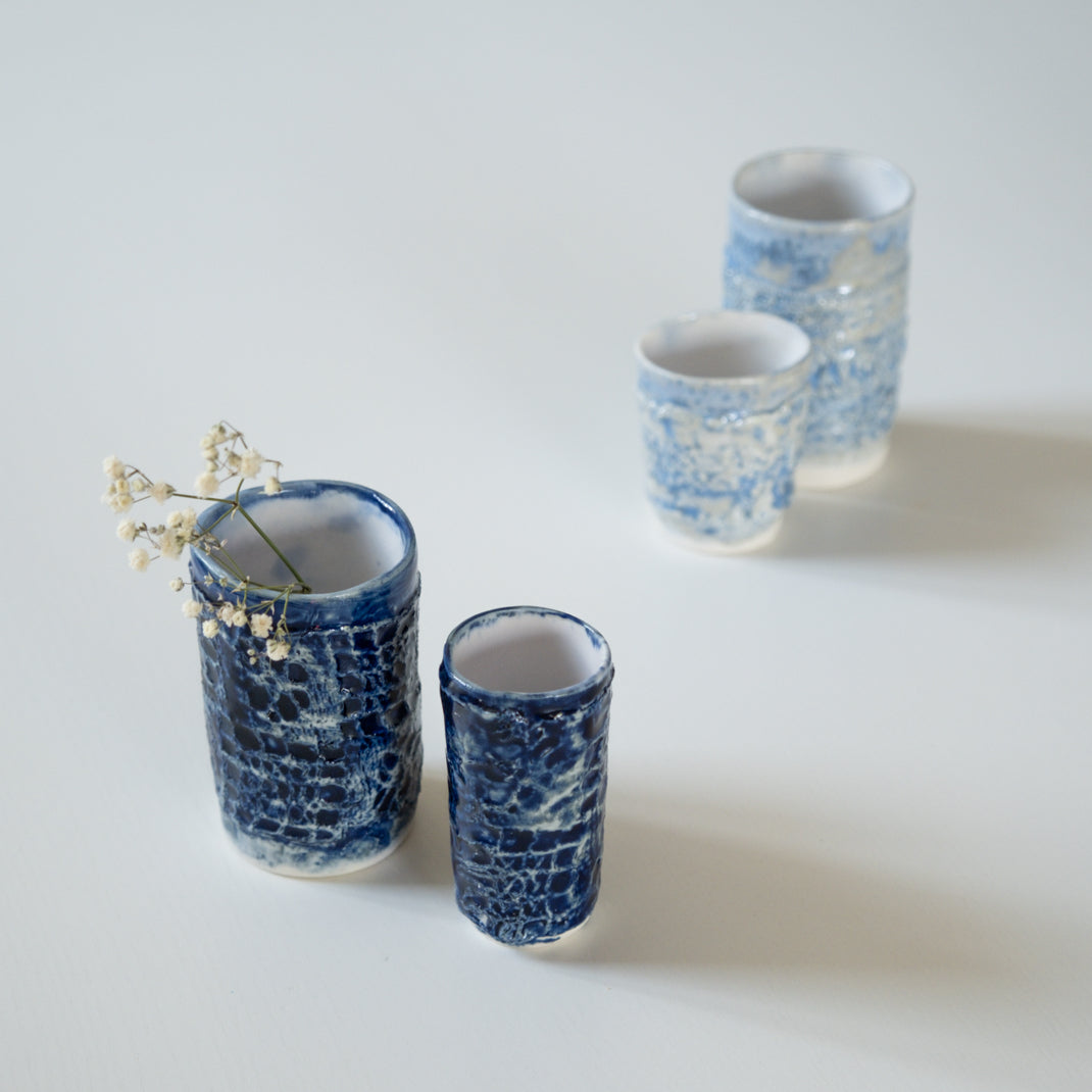 Set of 2 small Sora 空 vases, unique pieces