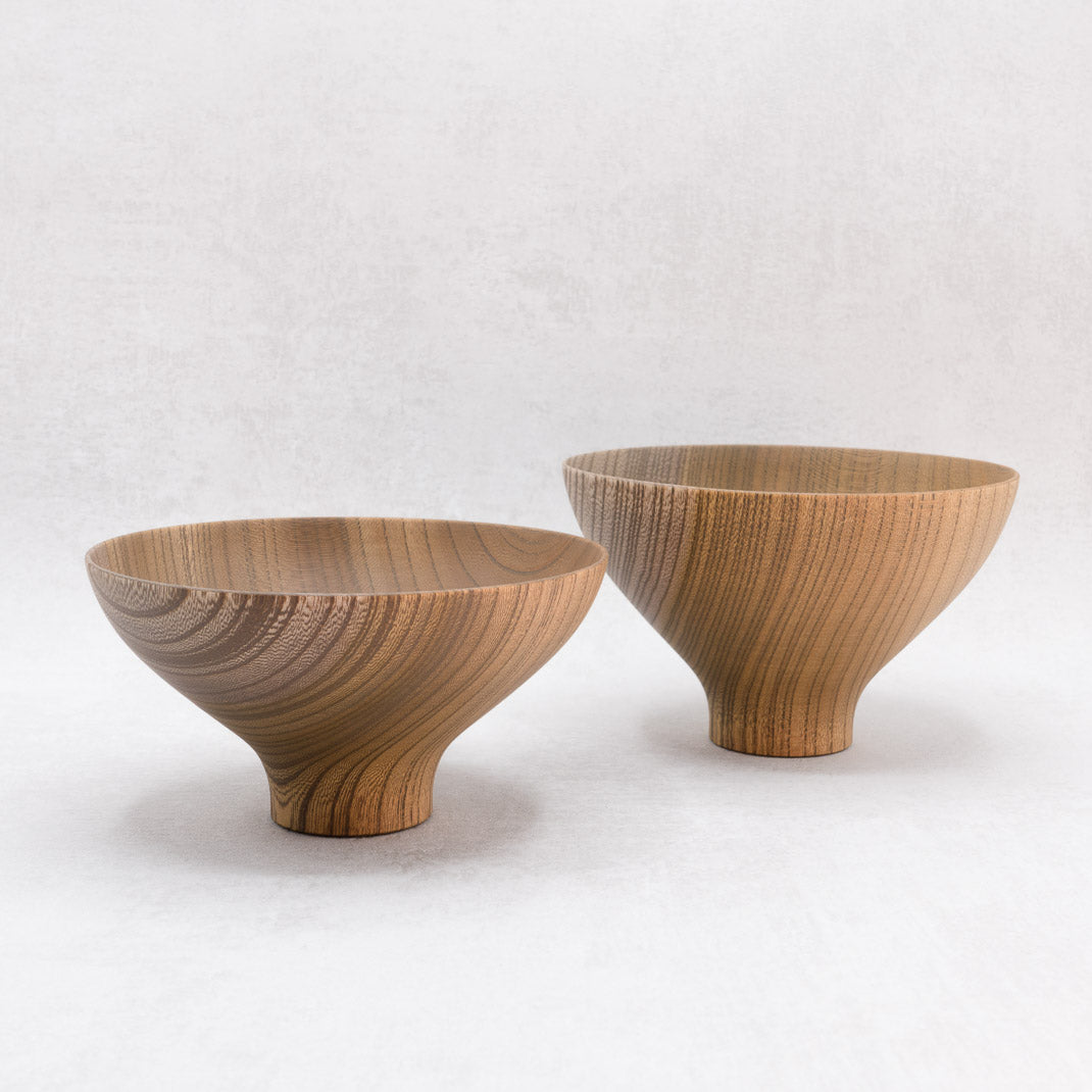 Wooden bowl AEKA あえか (Smoke Gray)