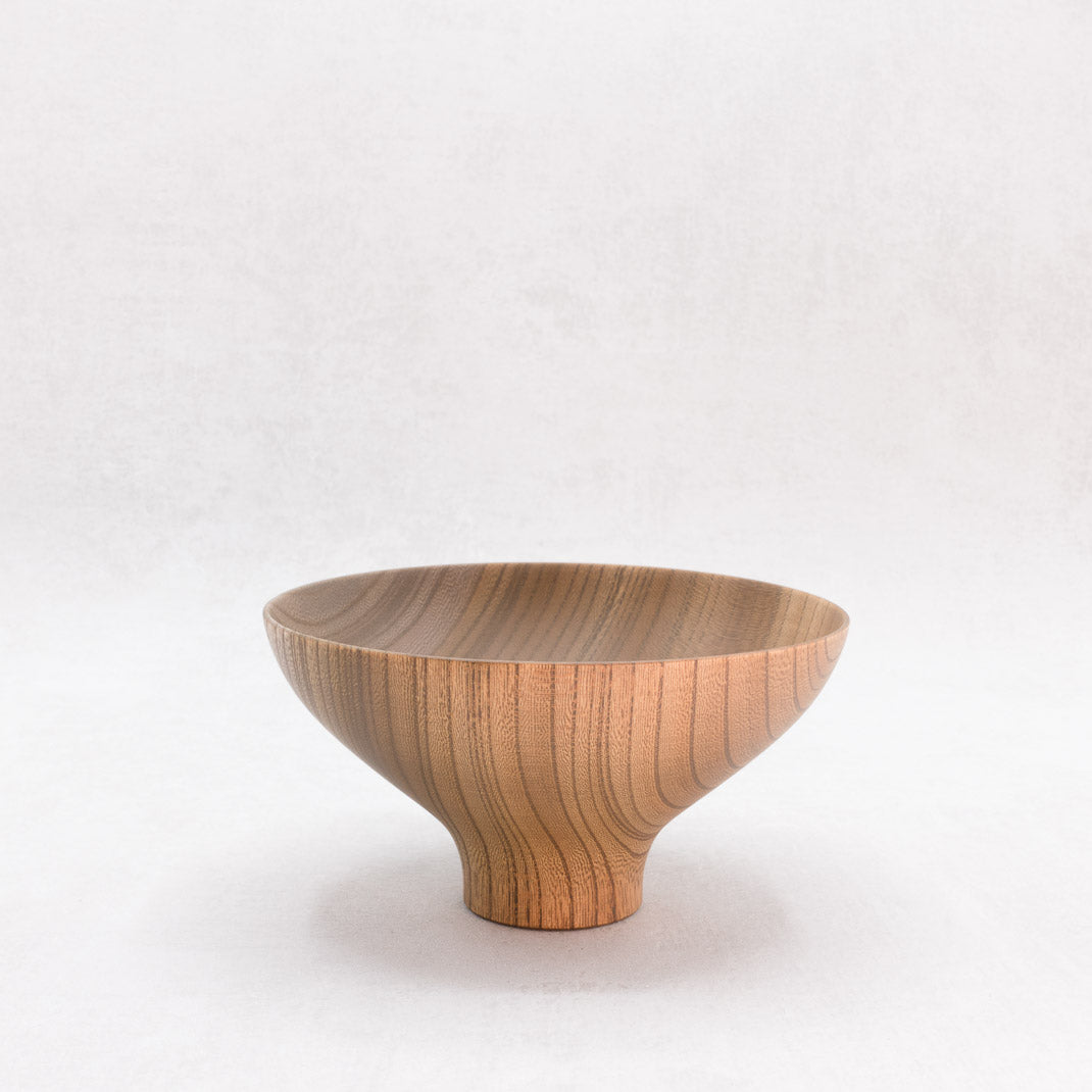 Wooden bowl AEKA あえか (Smoke Gray)