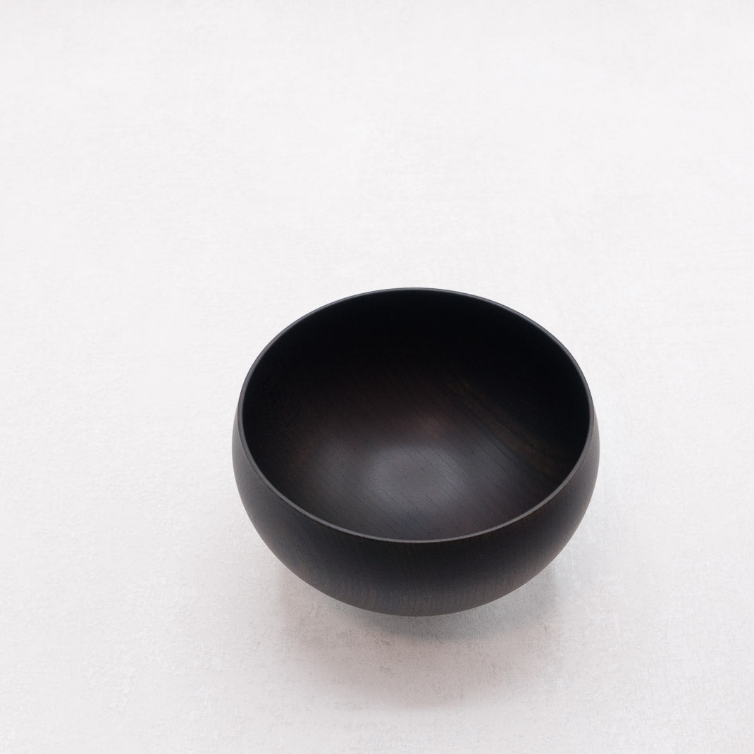 Bol rond en bois AEKA あえか (Black)