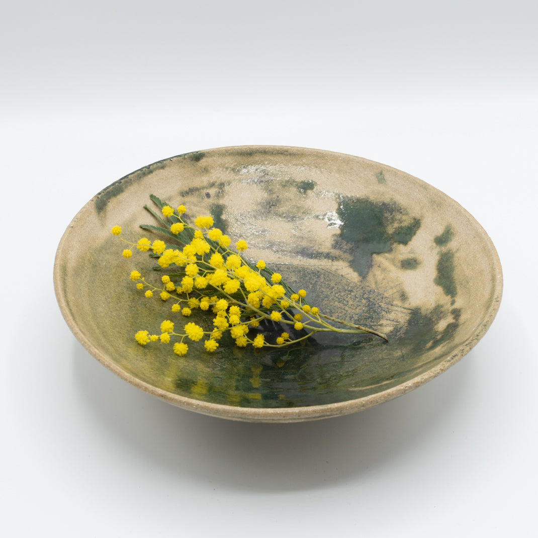 Assiette Koicha 濃茶 Ø 21 cm, pièce unique