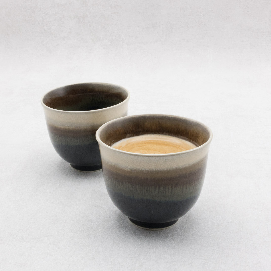 Set of two Kurogaki cups