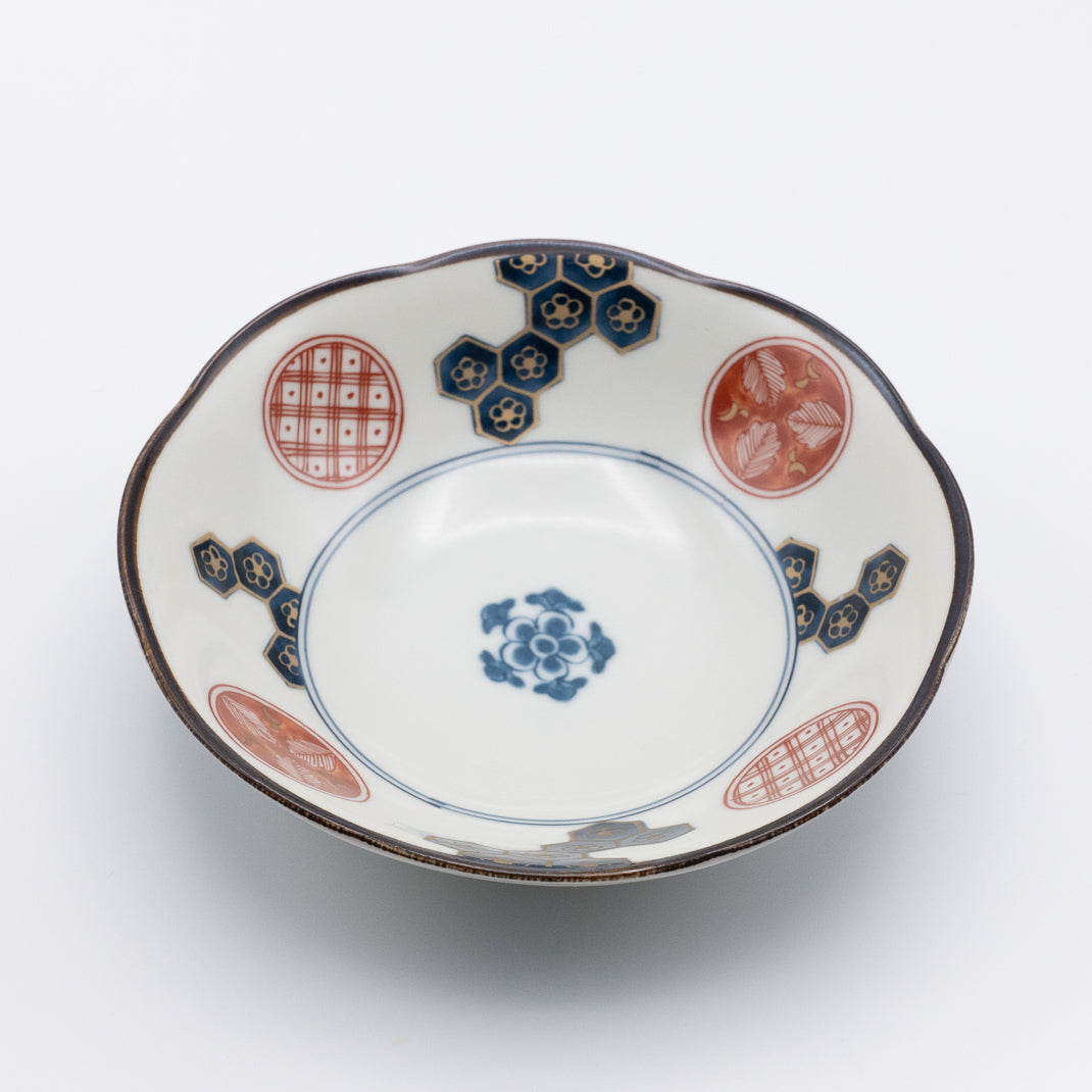 Set of 5 porcelain plates