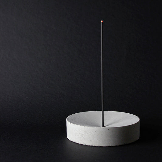 Concrete incense holder